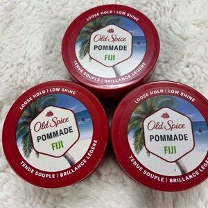 Old Spice Pommade Fiji Hair Styling Loose Hold Low Shine 2.22 oz each Lot of 3